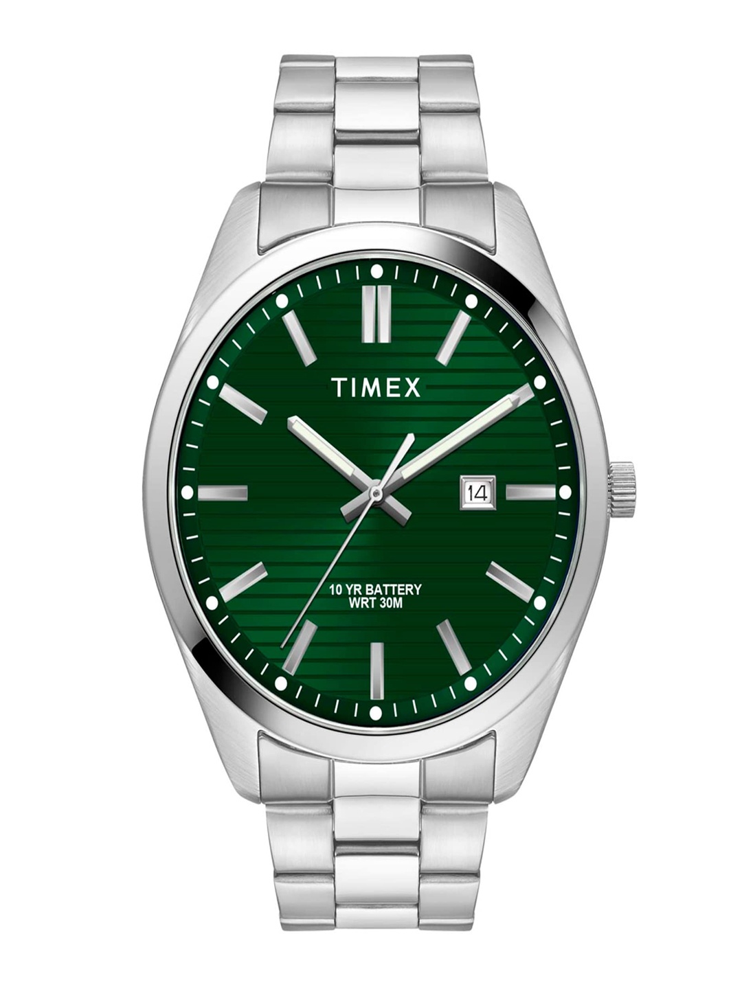 

Timex Men Stainless Steel Bracelet Style Straps Analogue Watch TWTG10409, Green