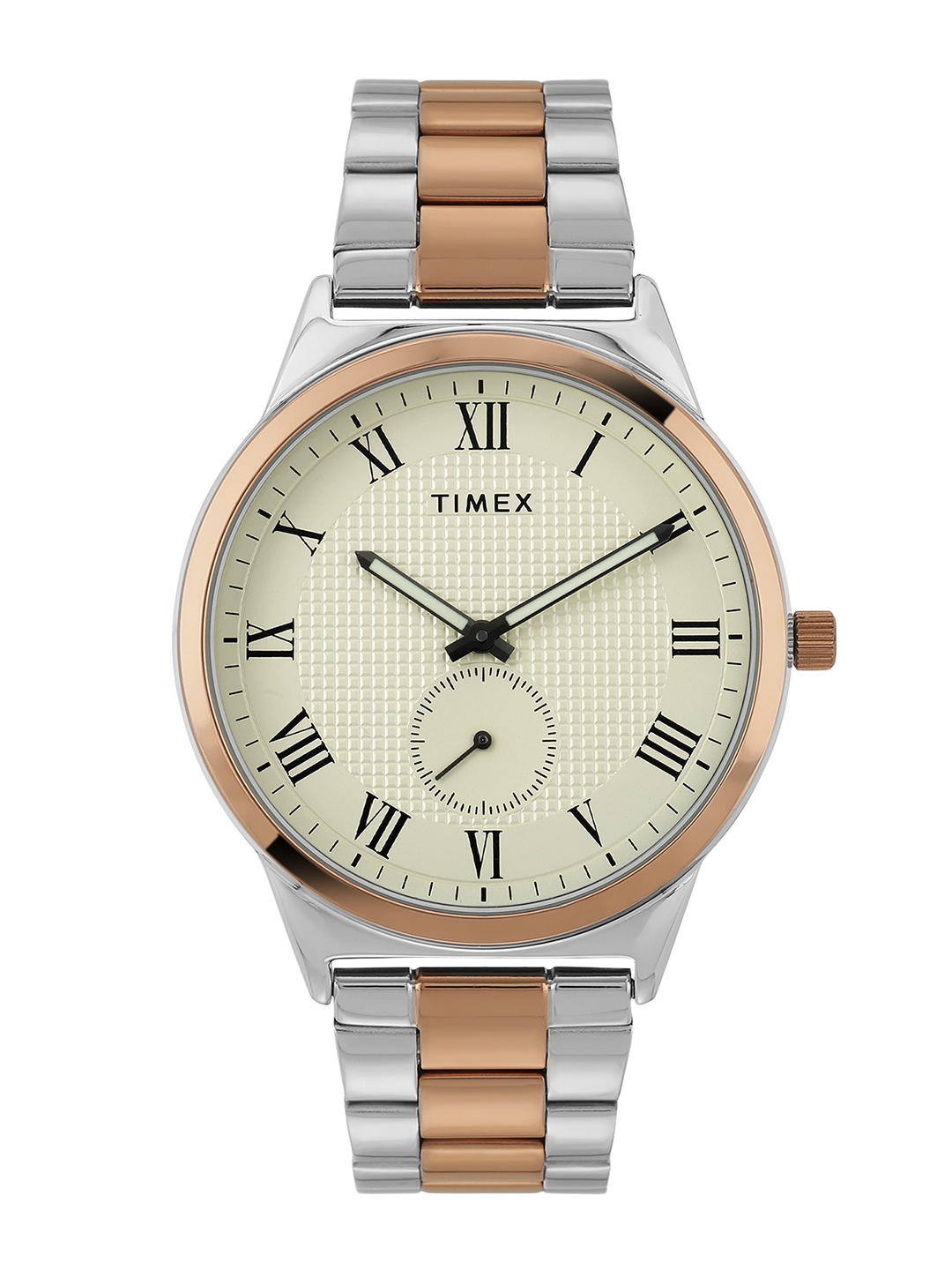 

Timex Men Stainless Steel Straps Analogue Watch TWTG10008, Beige