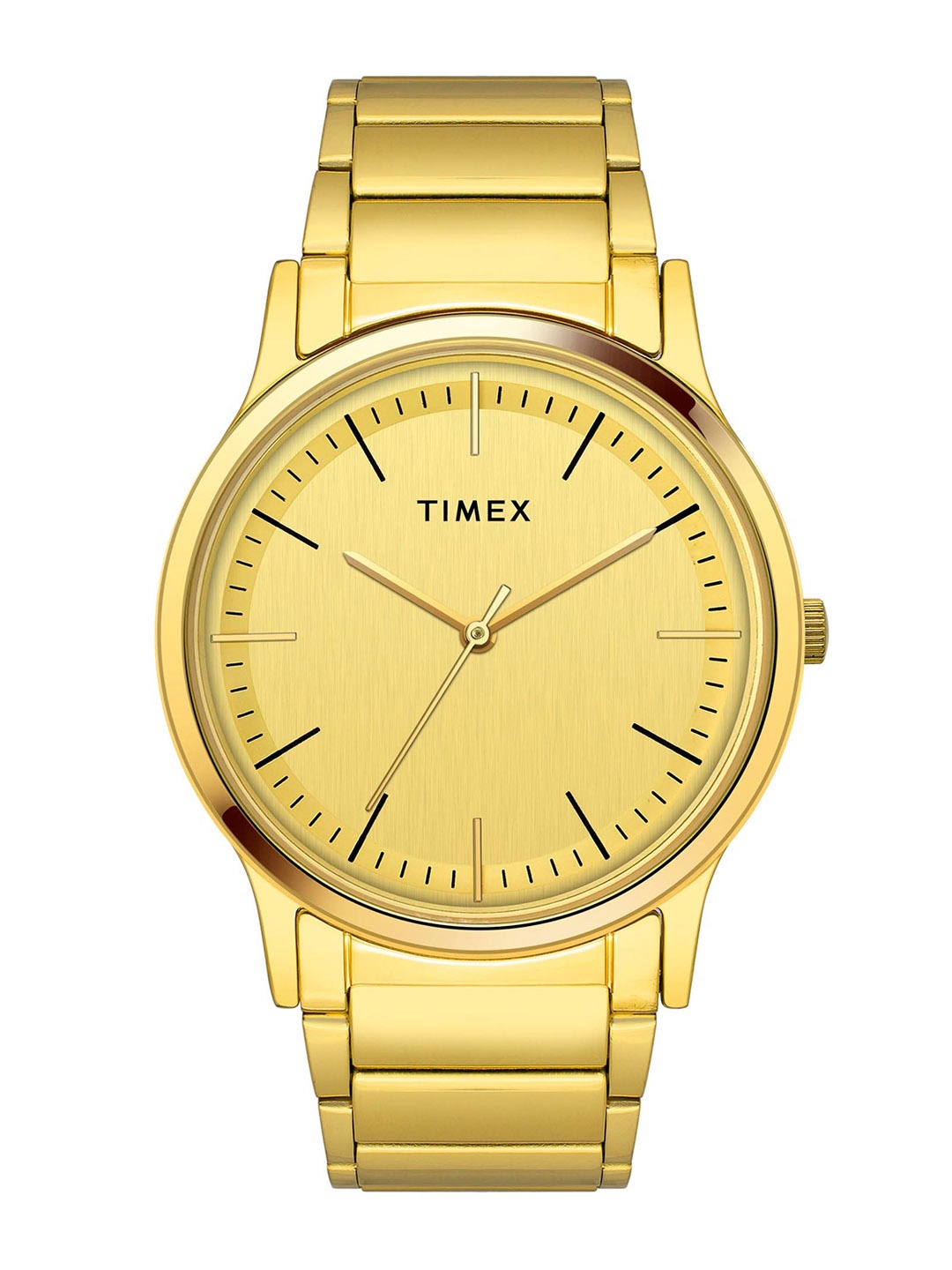 

Timex Men Stainless Steel Bracelet Style Straps Analogue Watch TW000R447, Champagne