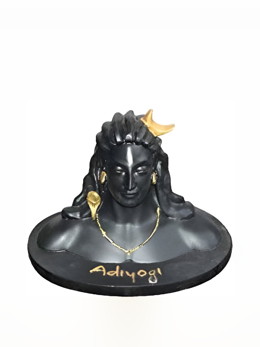 

Navyaksh Black Adiyogi Shiva God Idols for car dashboard Showpiece