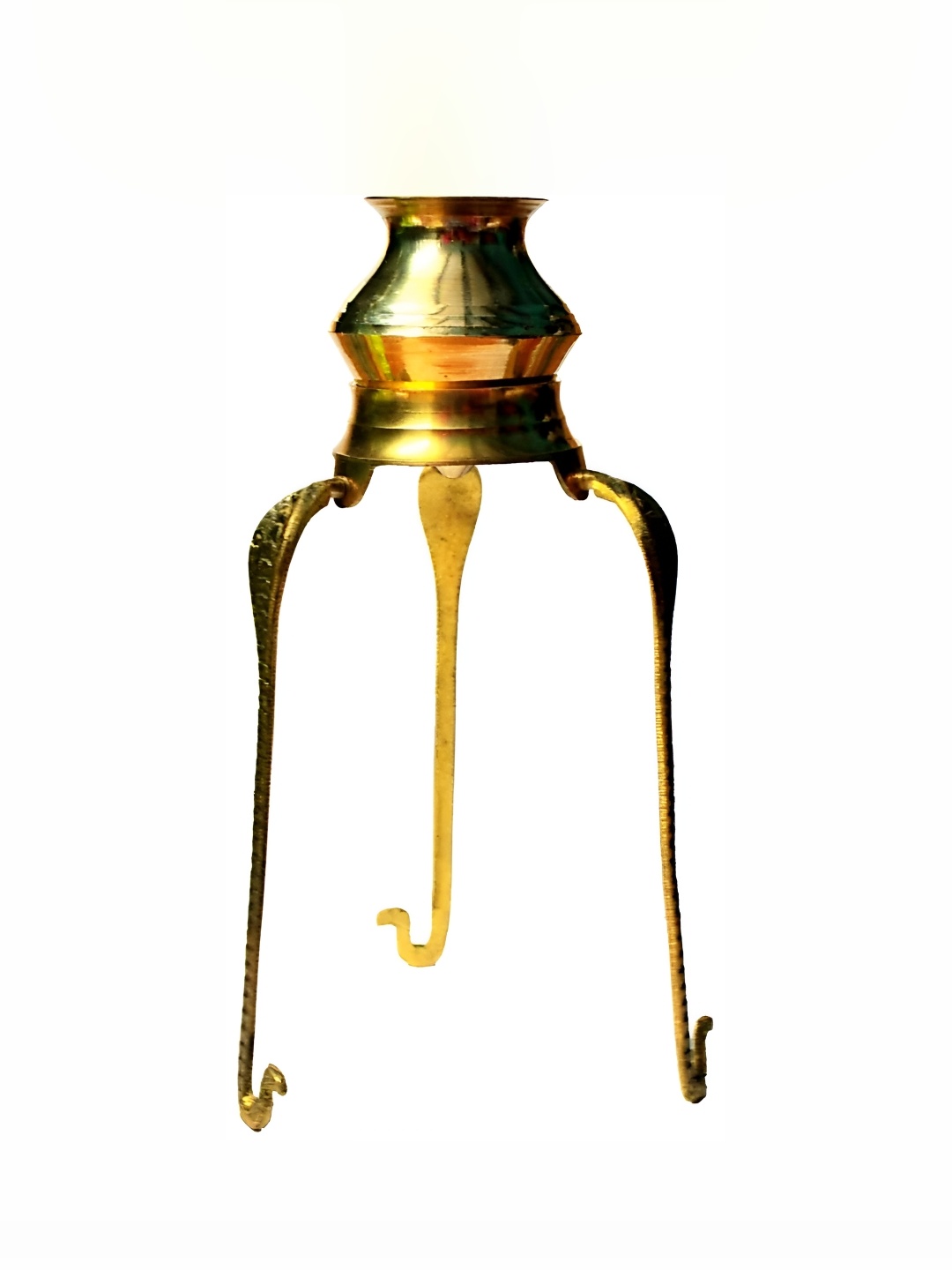 

Navyaksh Brass Lota for Puja Tripai Lota for Jalabhishek of Shivling Decorative Showpieces, Gold