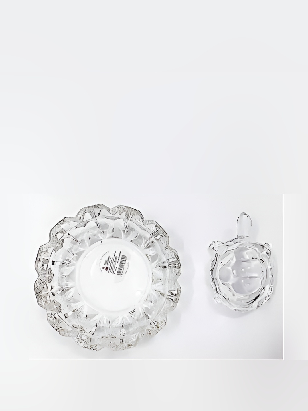 

Navyaksh Transparent Crystal Tortoise Showpiece