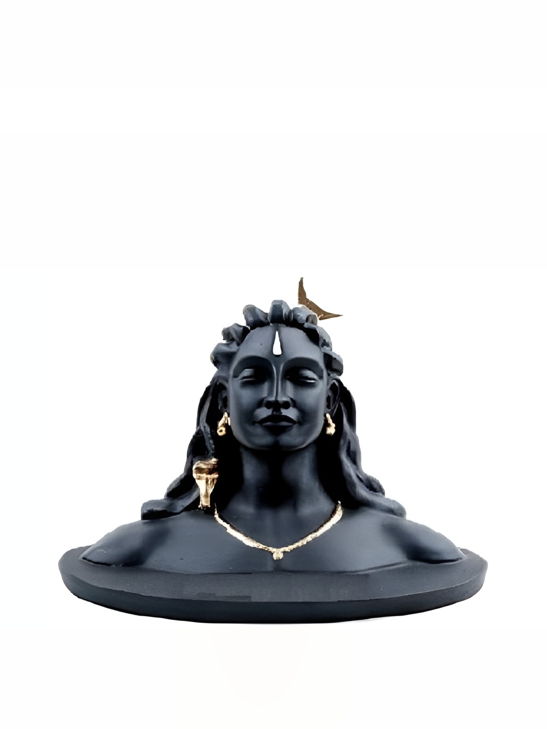 

Navyaksh Black Polyresin Adiyogi Shiva God Showpiece