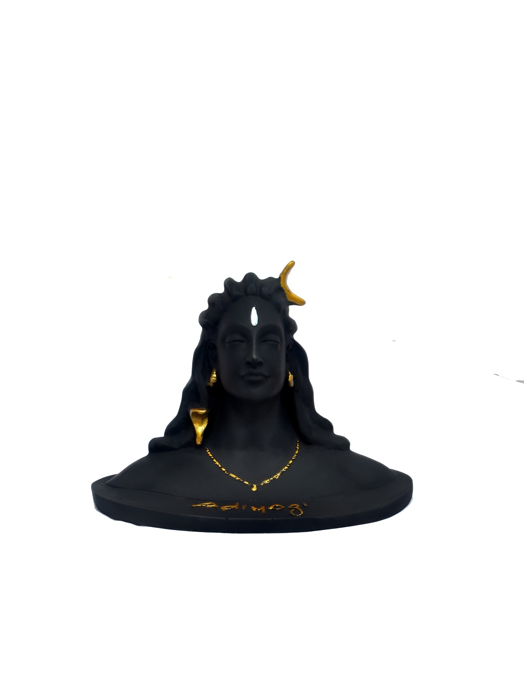 

Navyaksh Black & Gold- Tone Religious Idol Shiva Showpiece