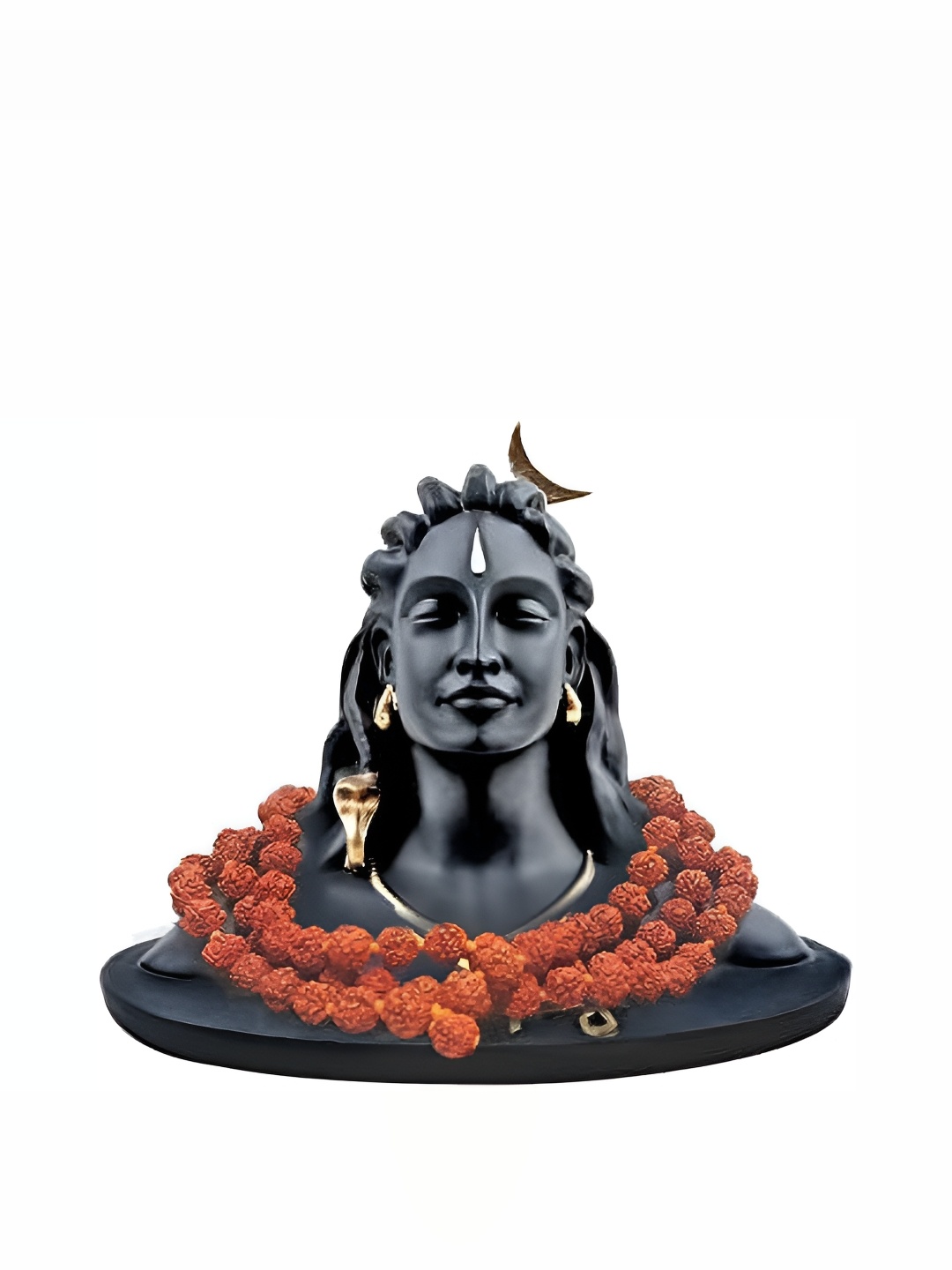 

Navyaksh Black Adiyogi Shiva Idol Showpiece