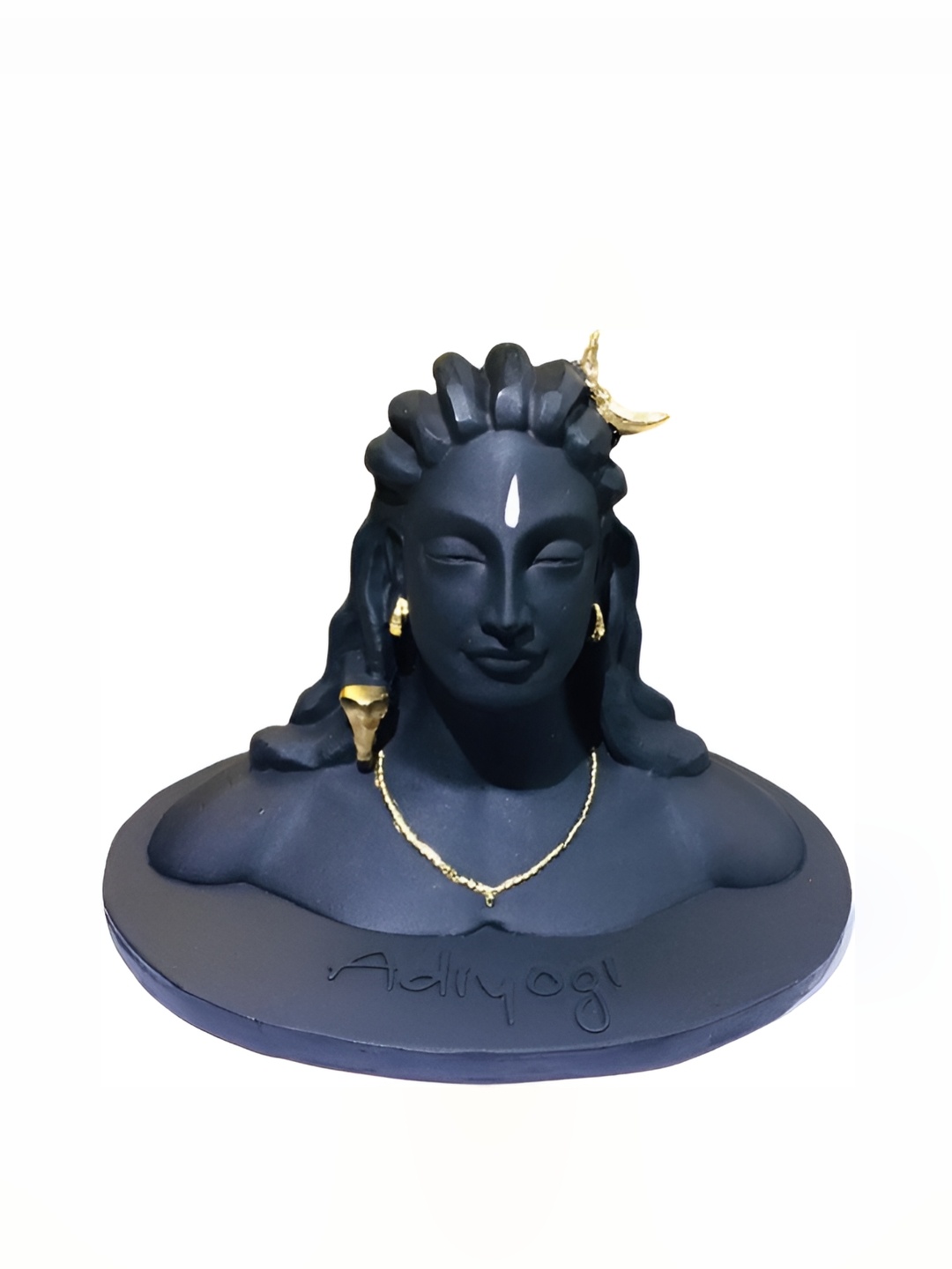 

Navyaksh Black & Gold- Tone Religious Idol Shiva Showpiece