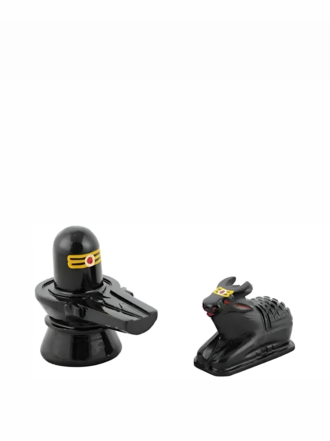 

Navyaksh Black Shiv Ling Idol Murti Marble Showpiece