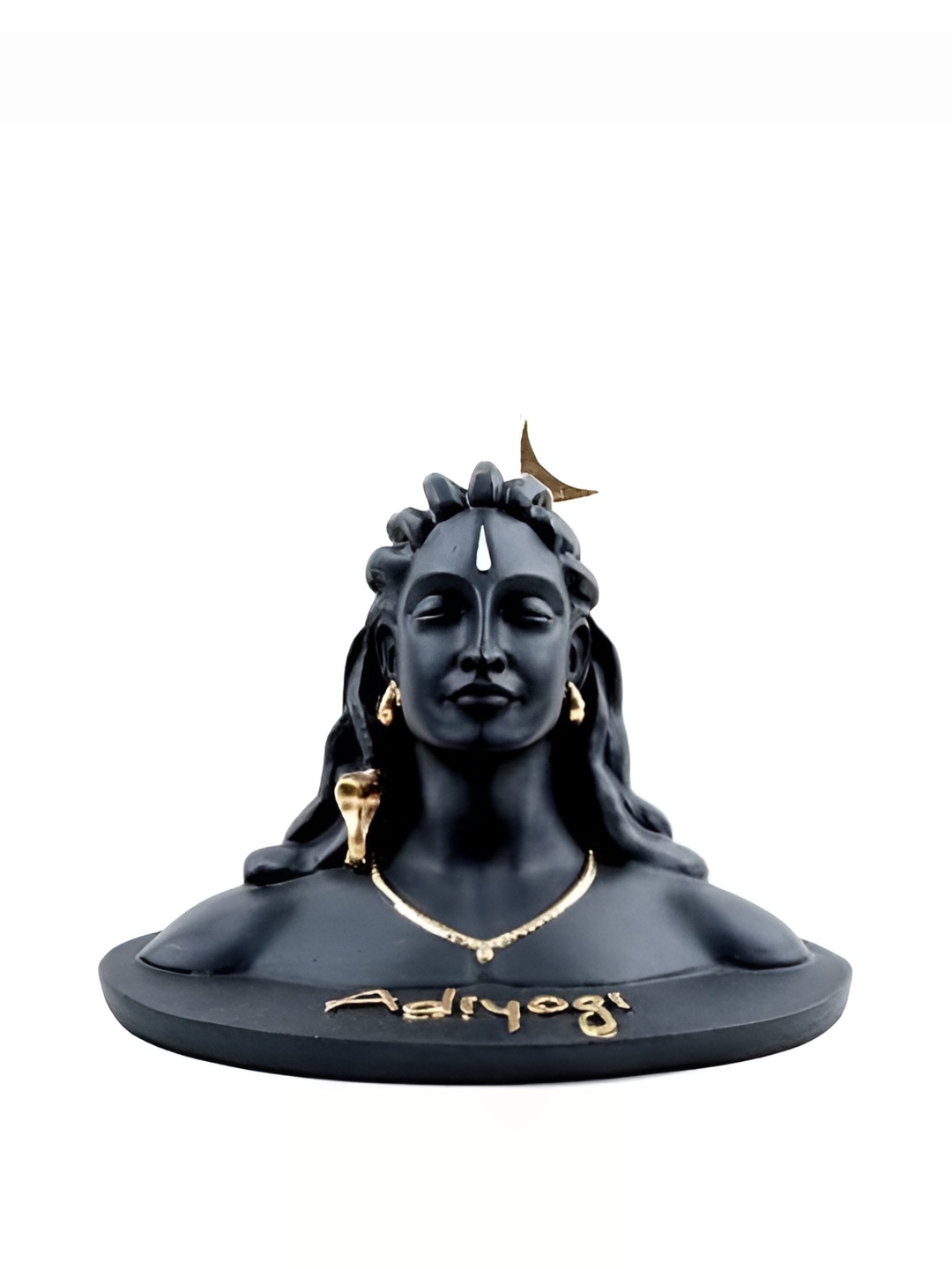 

Navyaksh Black Adiyogi Shiva God Idol Showpiece