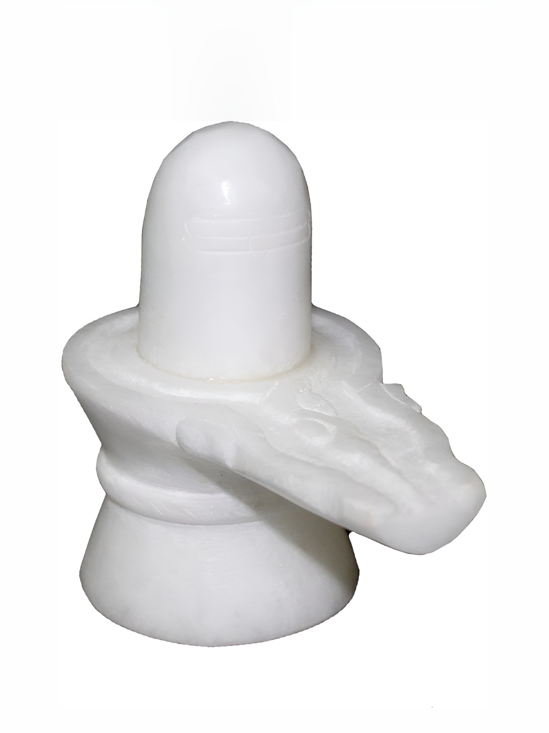 

Navyaksh White Marble Shiv Ling Idol Showpiece