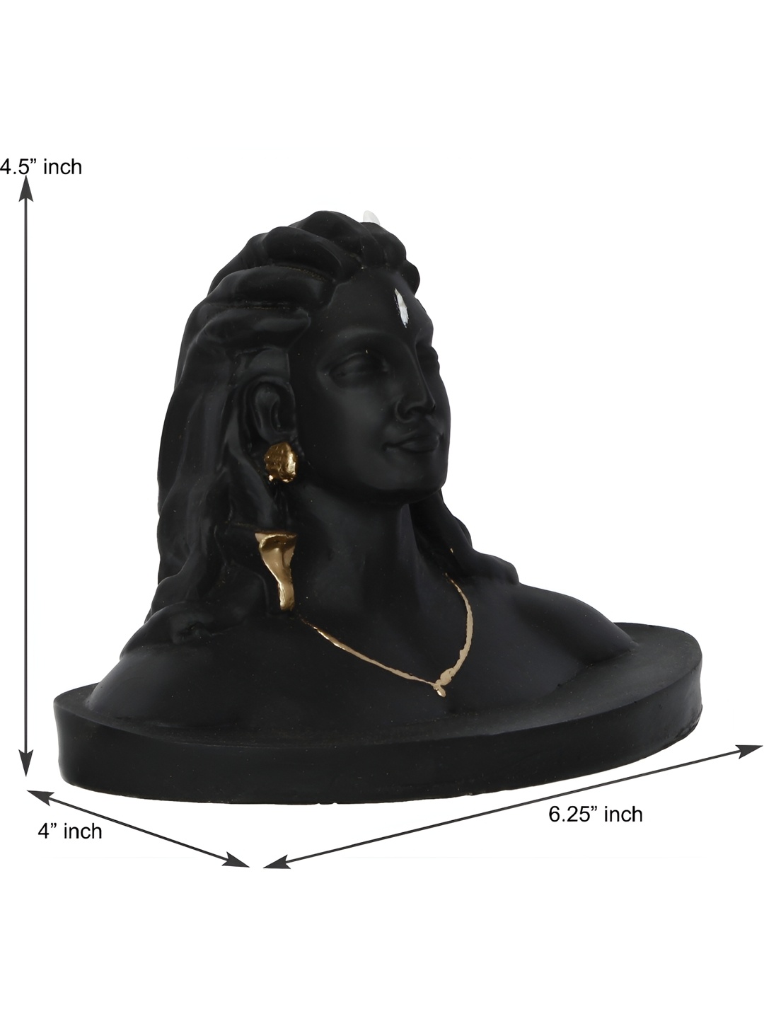 

Navyaksh Black marble Religious Showpiece