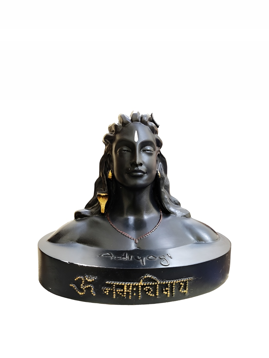 

Navyaksh Black Adiyogi Shiva God Idol Showpiece