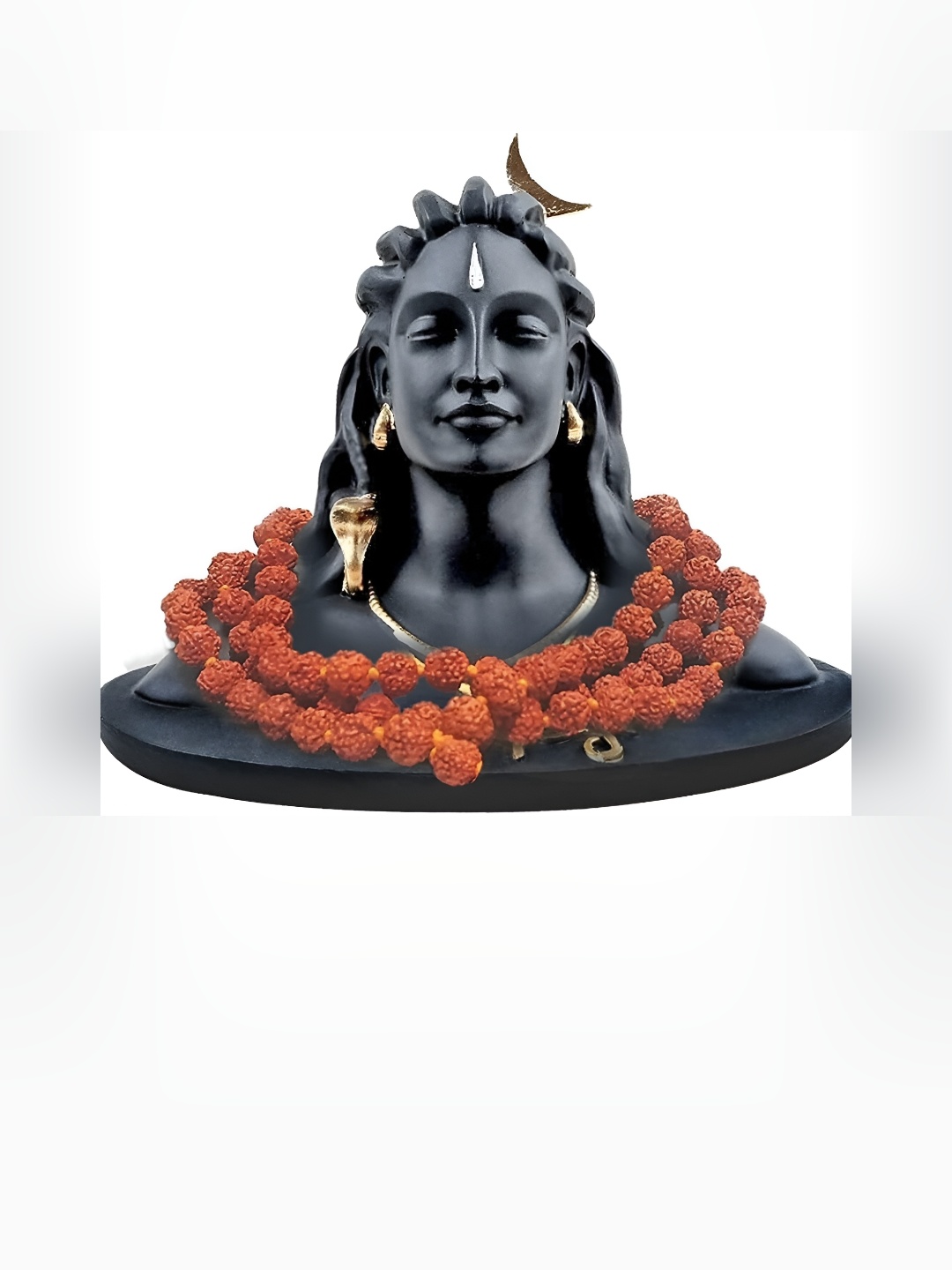 

Navyaksh Black & Brown Religious Adiyogi Shiva Showpiece