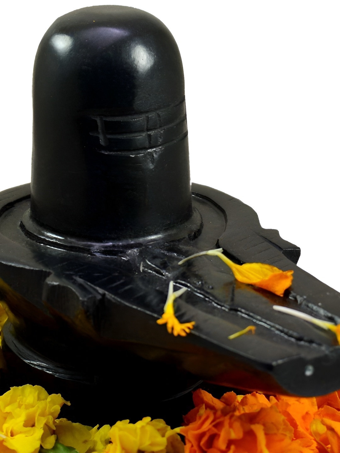 

Navyaksh Black Religious Idol Shiv Ling Showpiece