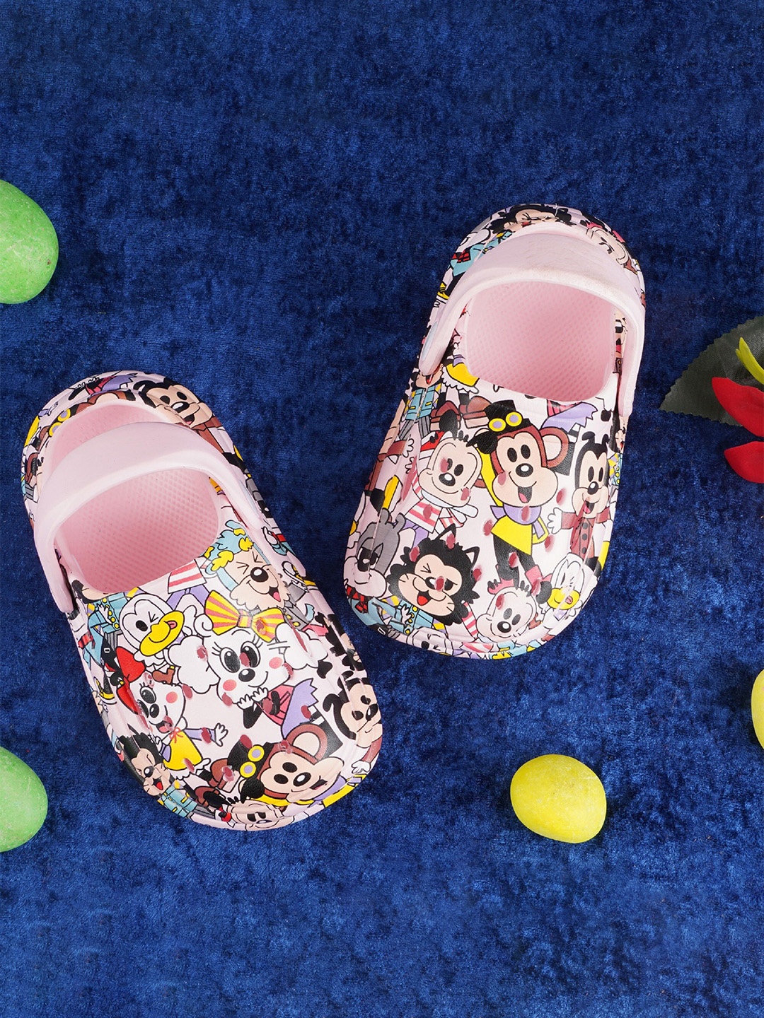 

BAESD Kids Printed Croslite Clogs, Pink