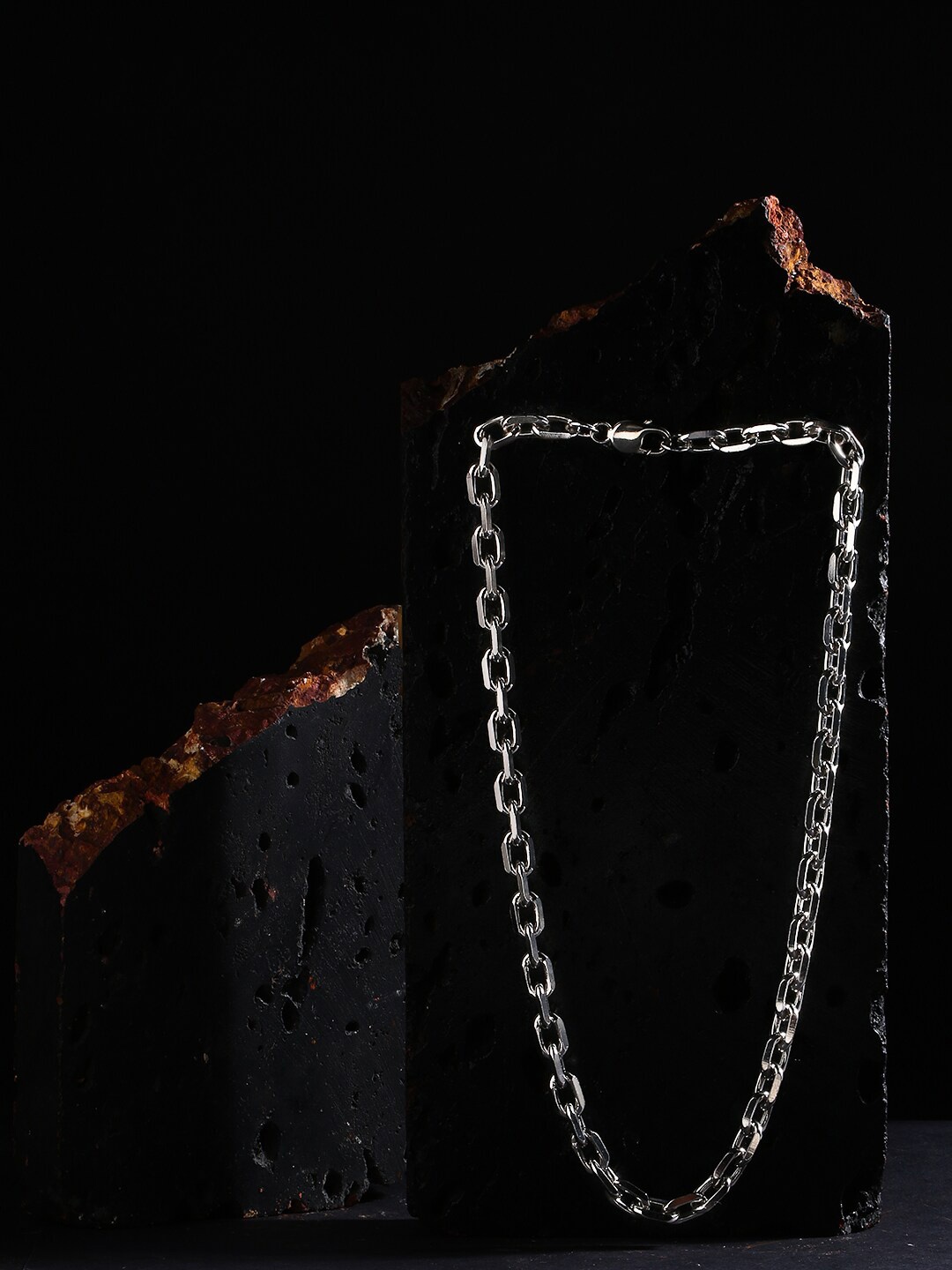 

ZORD Men 925 Sterling Silver-Plated Chain