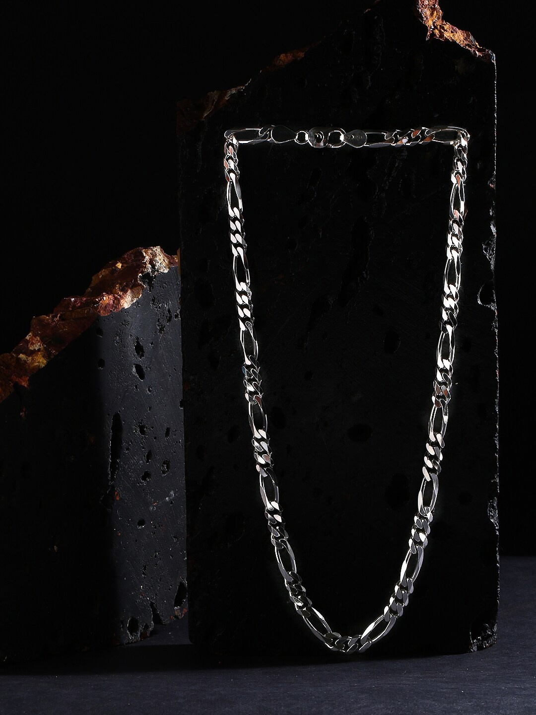 

ZORD Men Silver-Toned Sterling Silver Silver-Plated Chain