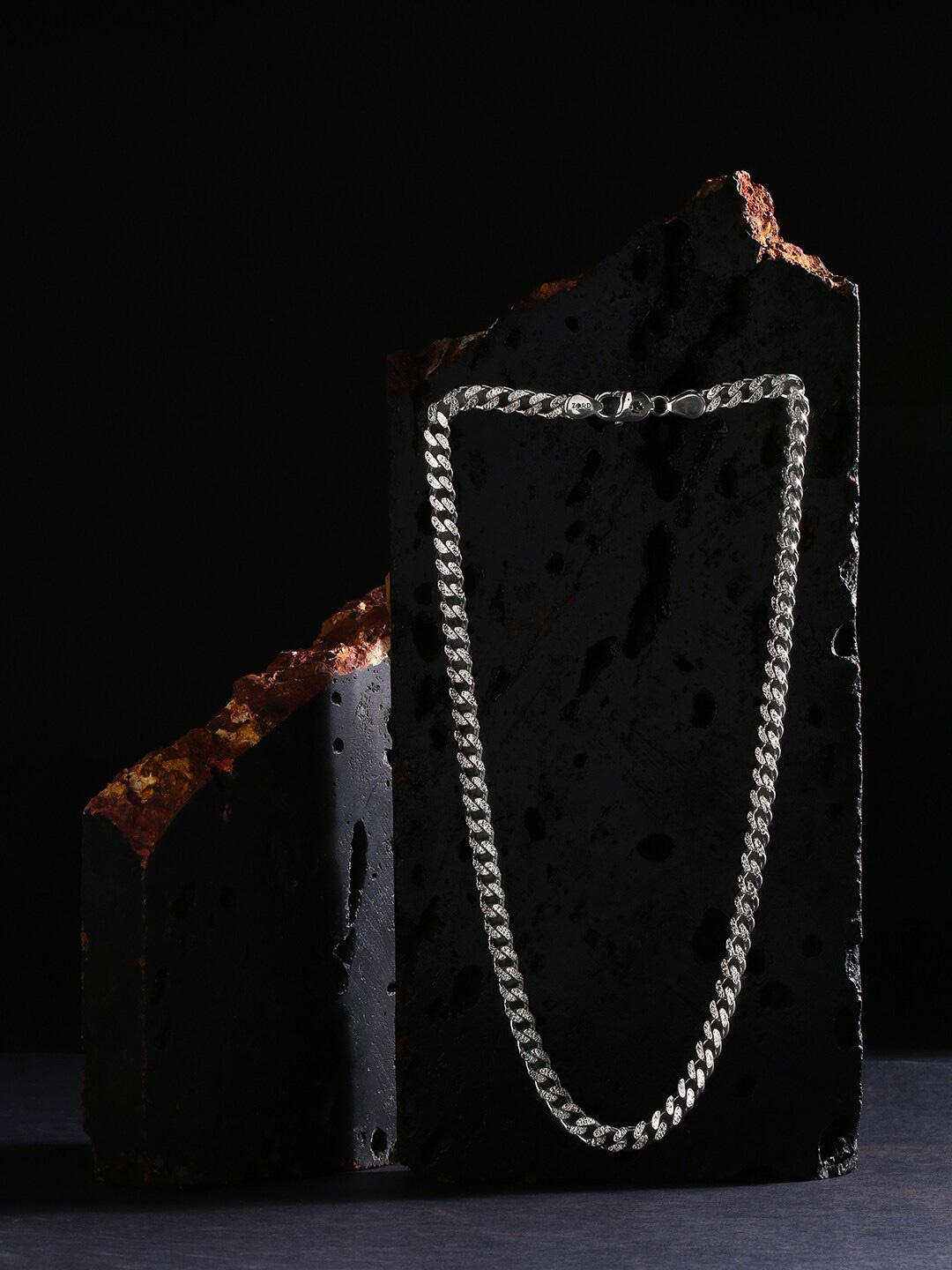 

ZORD Men 925 Sterling Silver Silver-Plated Chain