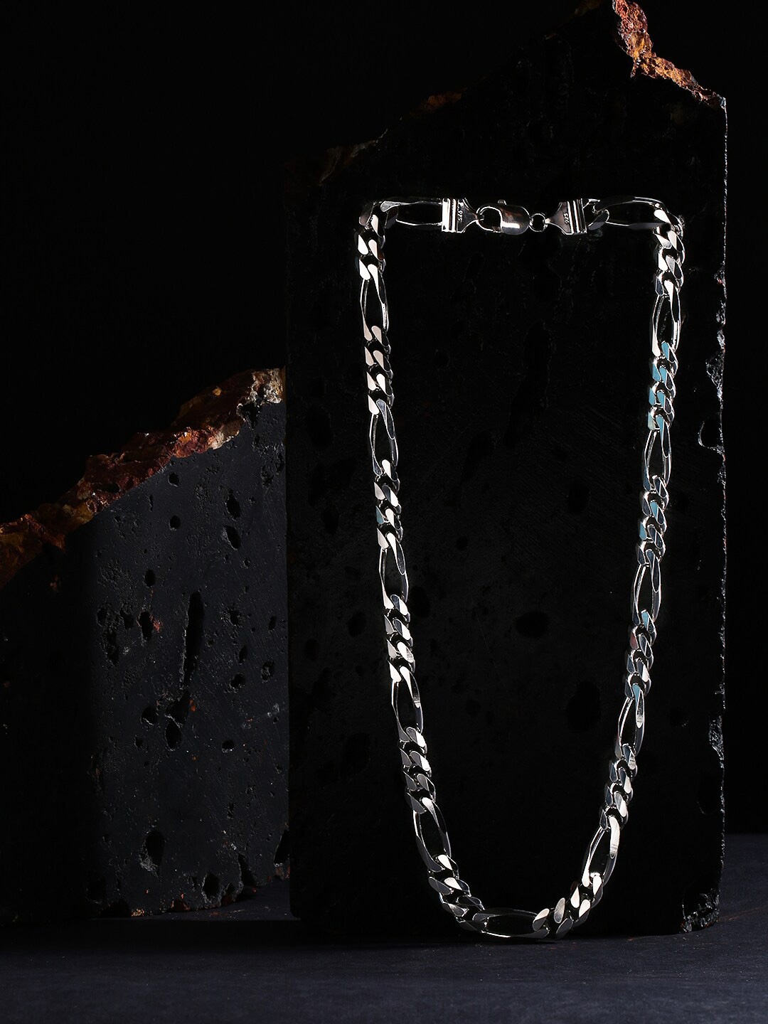 

ZORD Men Sterling Silver Silver Plated Chain