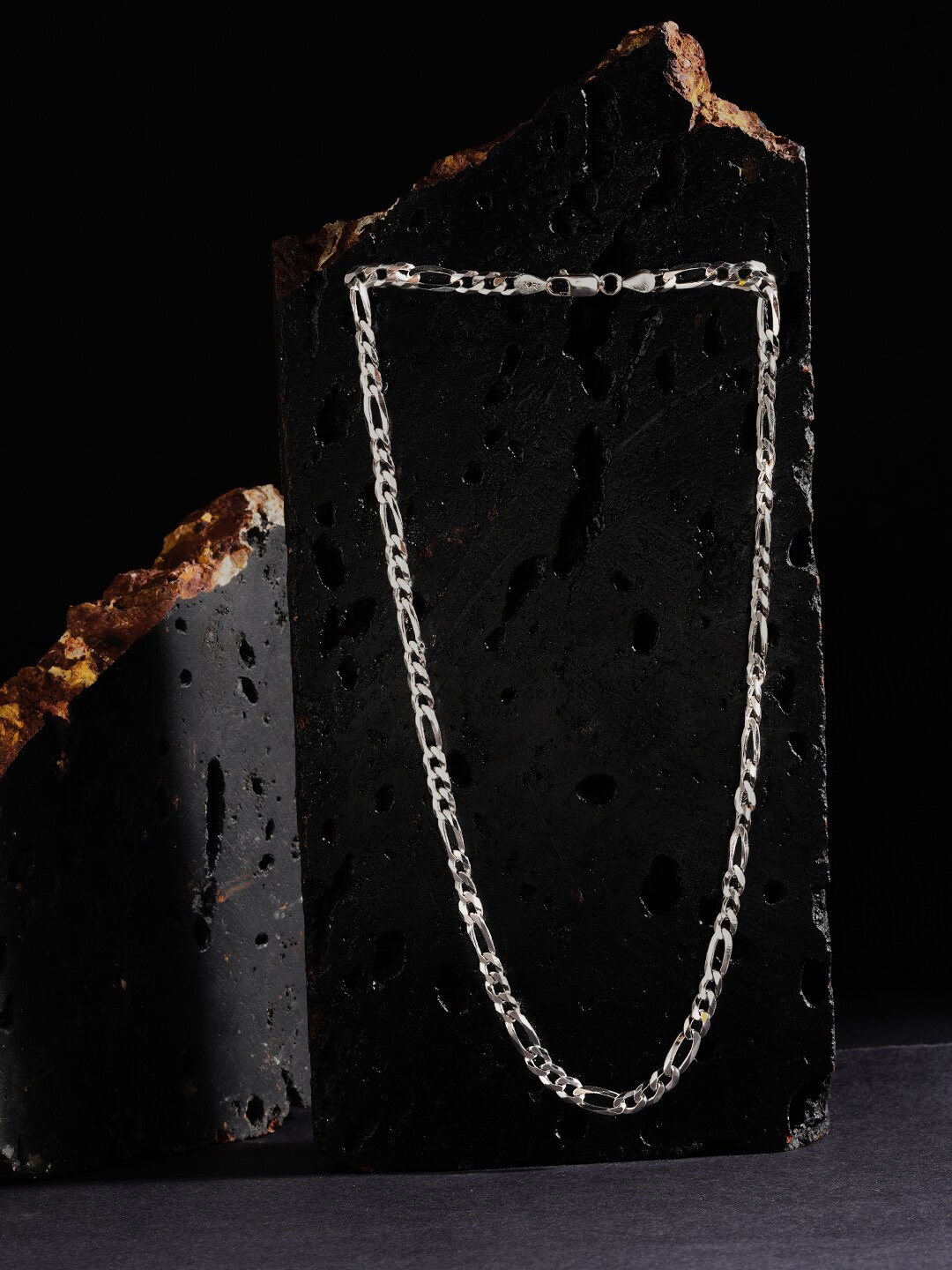 

ZORD Men Sterling Silver Silver Plated Chain