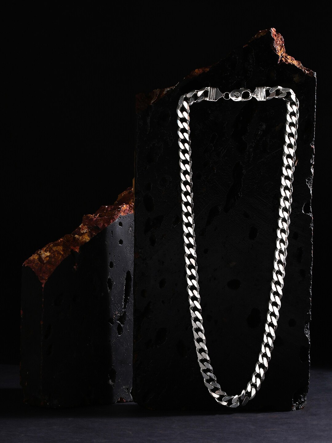 

ZORD Men Sterling Silver Silver Plated Chain