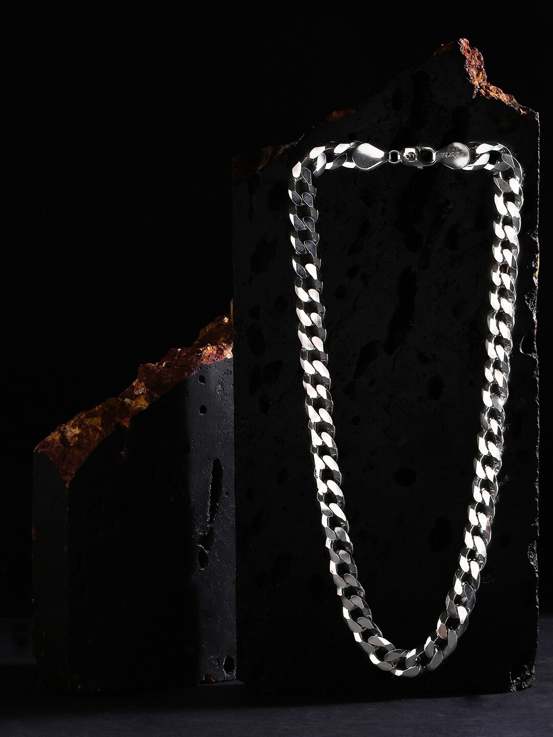 

ZORD Men Sterling Silver Silver Plated Chain