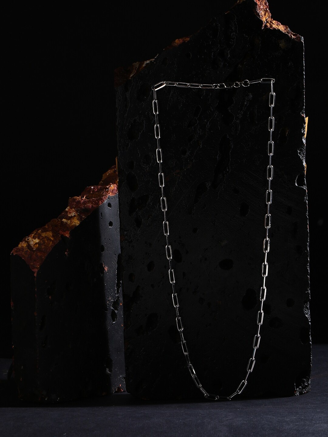 

ZORD Men Silver-Toned Sterling Silver Silver-Plated Handcrafted Chain