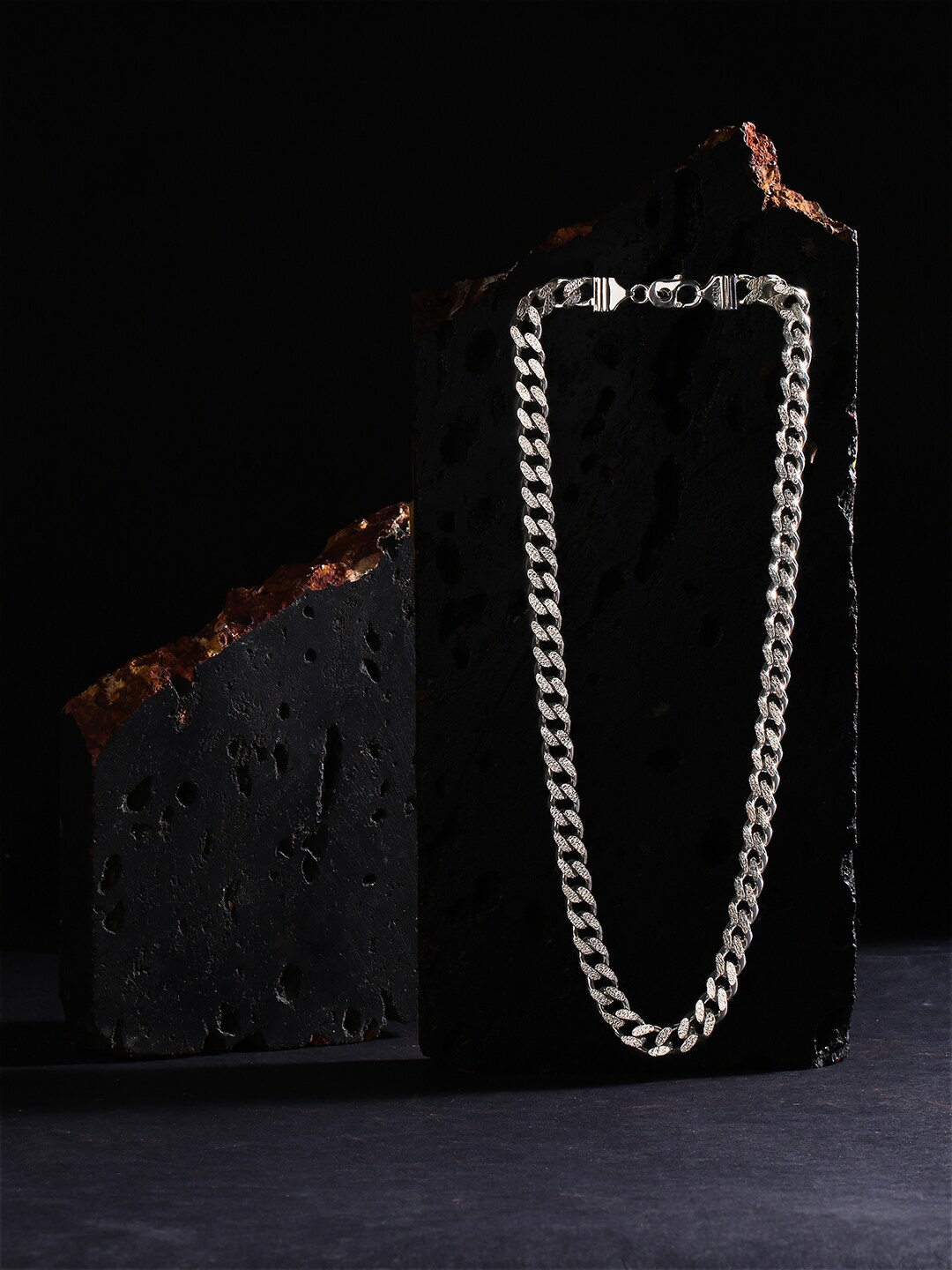 

ZORD Men 925 Sterling Silver Silver-Plated Chain