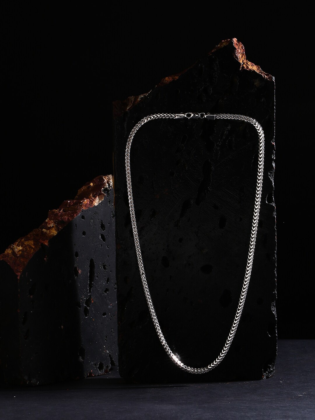 

ZORD Shahenshah Franco Men 925 Sterling Silver Silver-Plated Chain