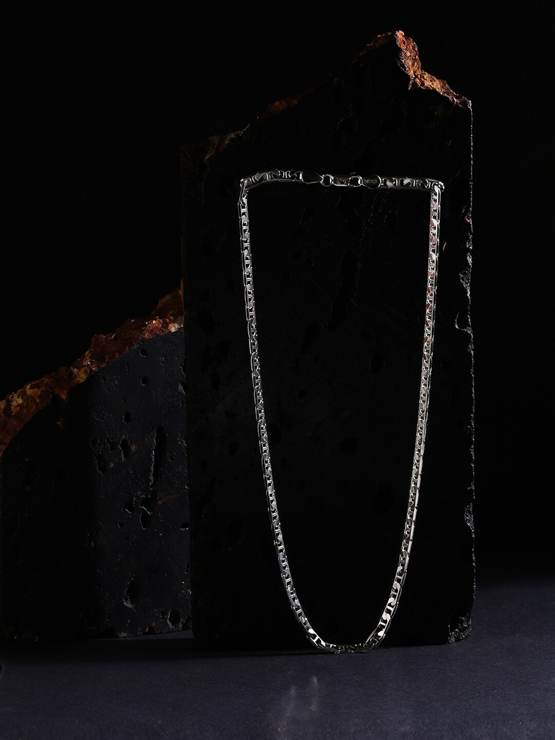 

ZORD Valentino Men 925 Sterling Silver Silver-Plated Chain