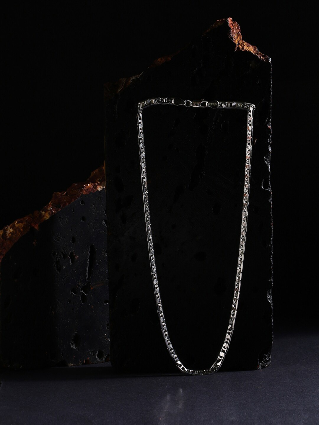 

ZORD Valentino Men 925 Sterling Silver Silver-Plated Chain