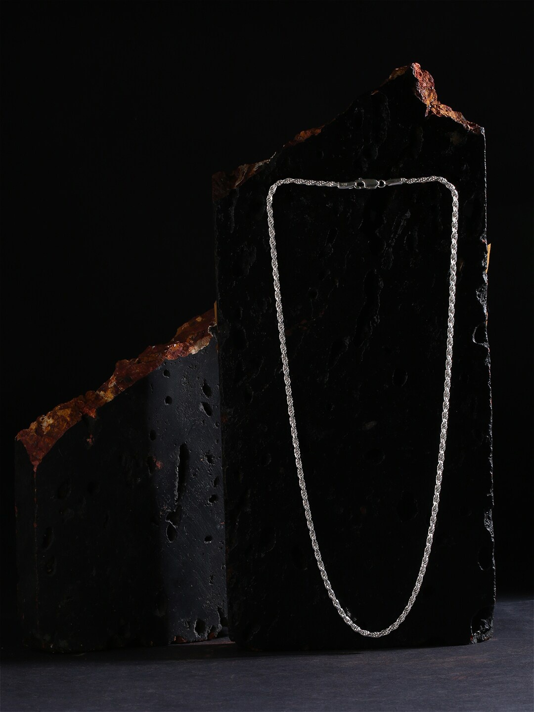 

ZORD Polished Rope Men 925 Sterling Silver Silver-Plated Chain