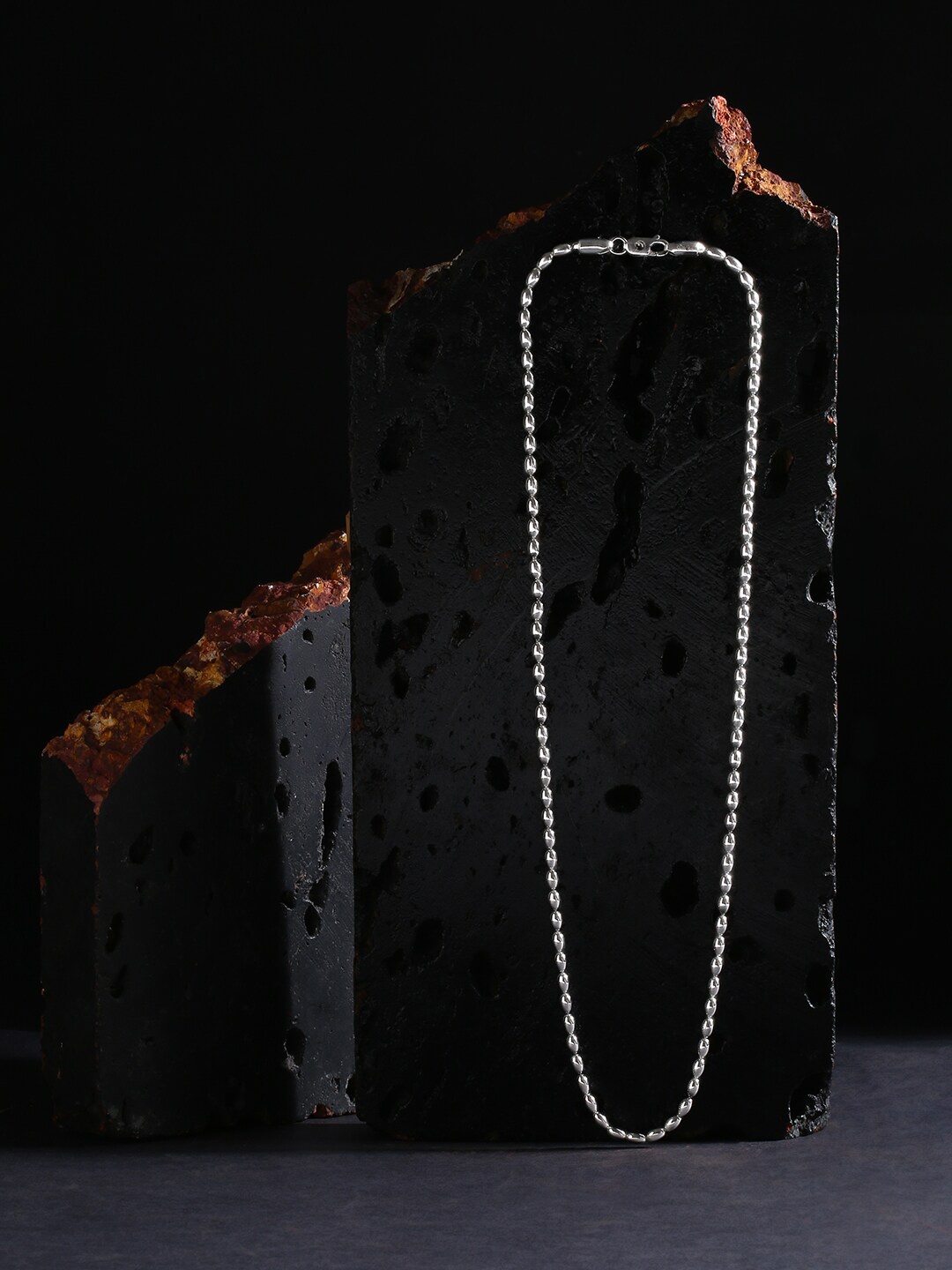 

ZORD Divine Beaded Men 925 Sterling Silver Silver-Plated Chain