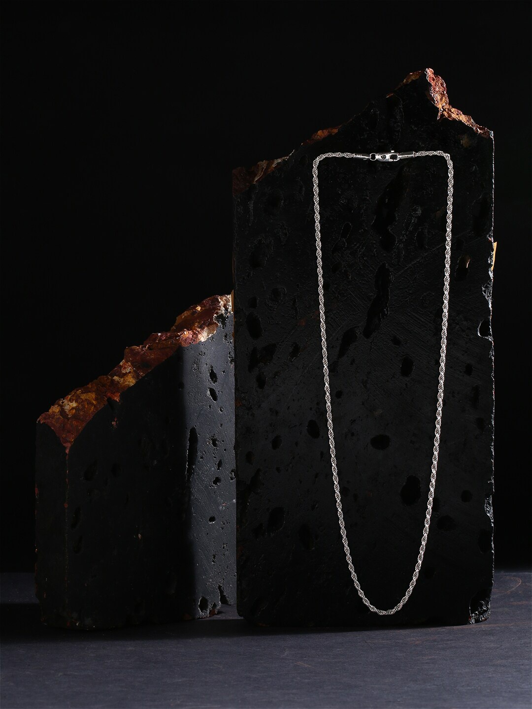 

ZORD Men Silver-Toned Sterling Silver Silver-Plated Handcrafted Chain