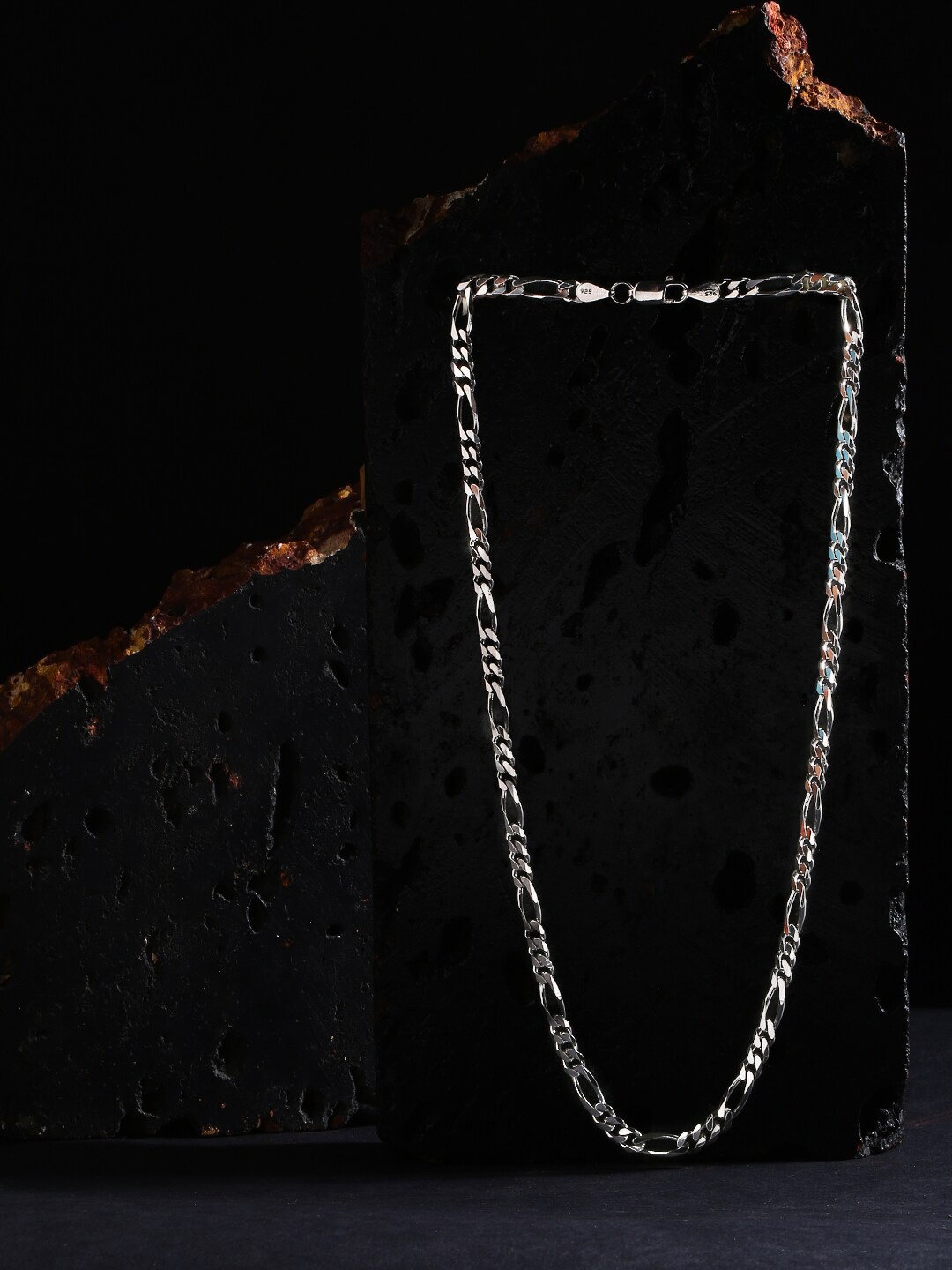 

ZORD Men Sterling Silver Silver-Plated Chain