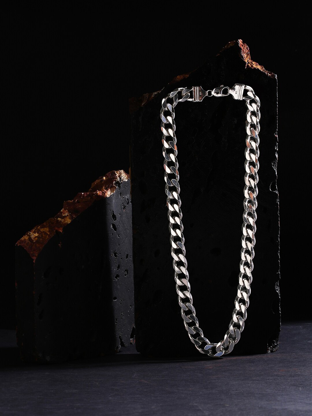 

ZORD Men 92.5 Sterling Silver Men Iced Chain