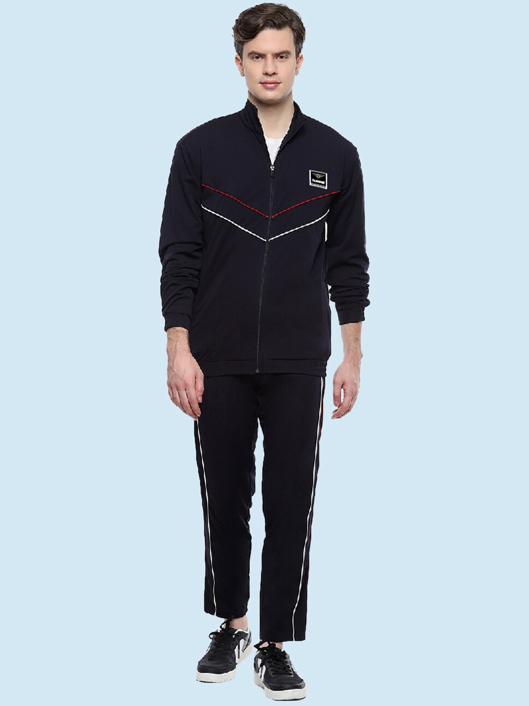 

hummel Mock Collar Tracksuits, Navy blue