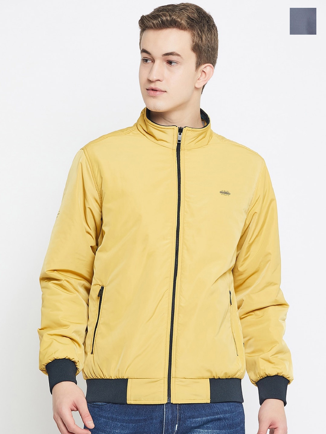 

Okane Reversible Bomber Jacket, Yellow