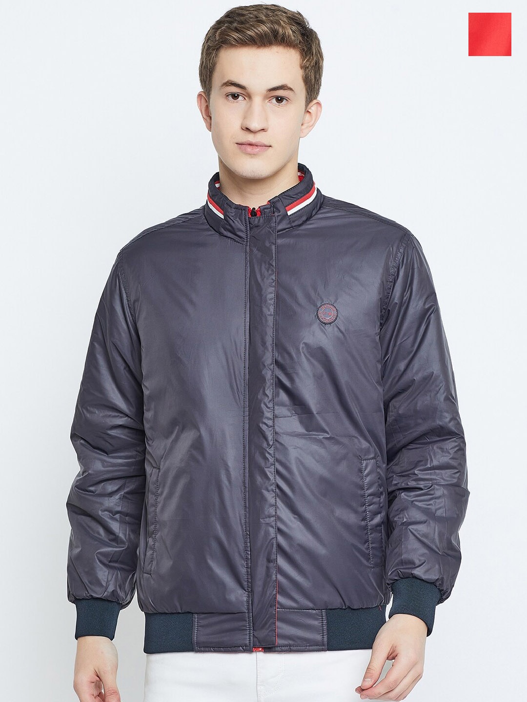 

Okane Reversible Bomber Jacket, Red