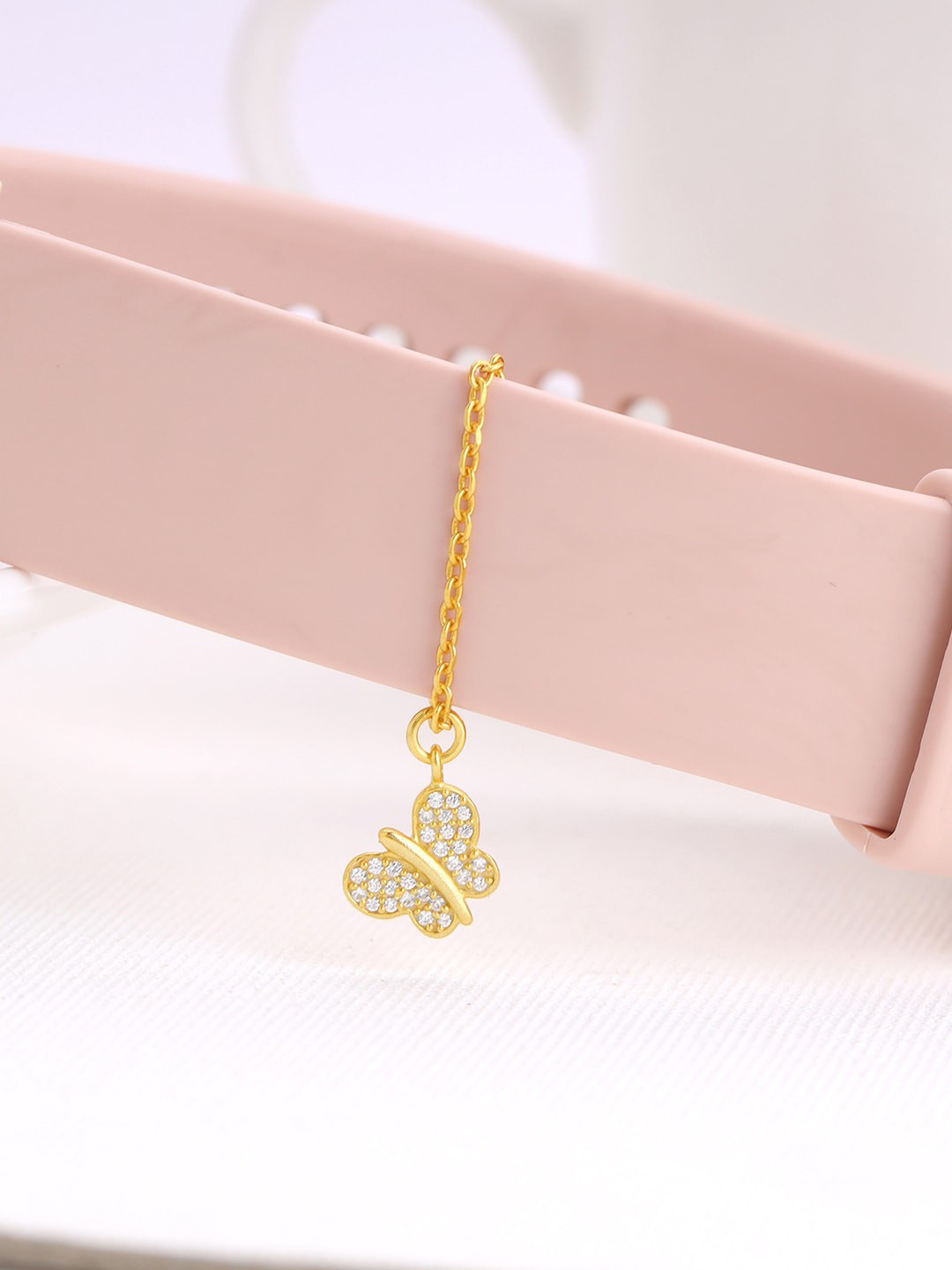 

GIVA 925 Gold-Plated Butterfly Watch Charm