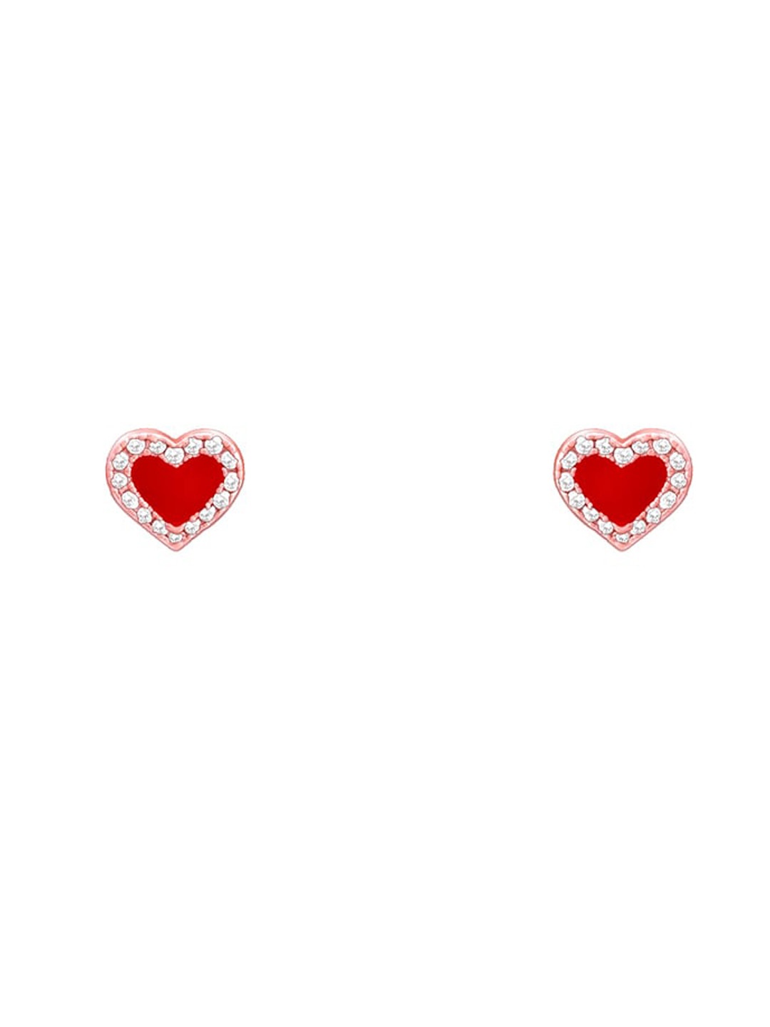 

GIVA 92.5 Sterling Silver Rose Gold-Plated Heart Watch Pins