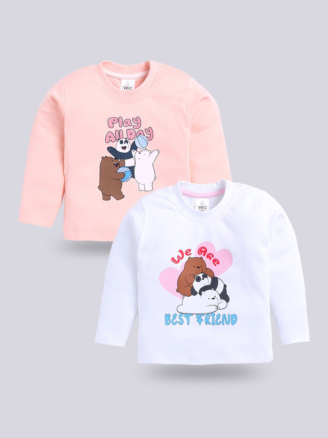 

Moms Love Infant Boys Pack Of 2 Assorted Graphic Printed Cotton T-shirt