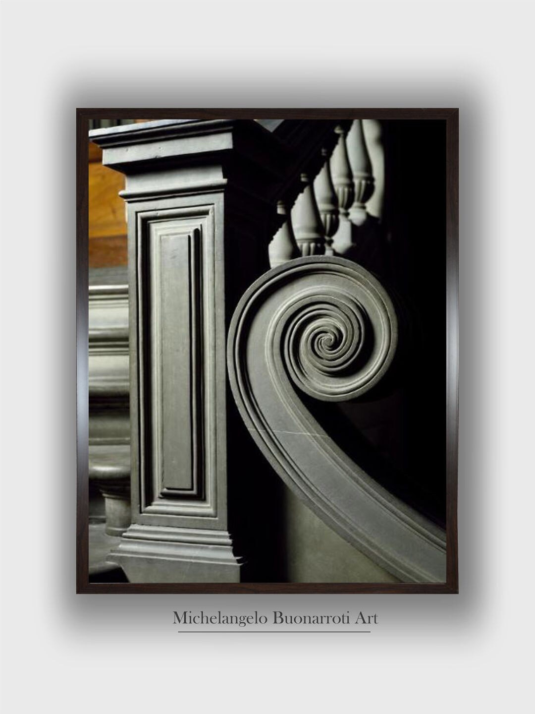 

The Art House Black & Grey Wooden Framed Canvas Painting Wall Art