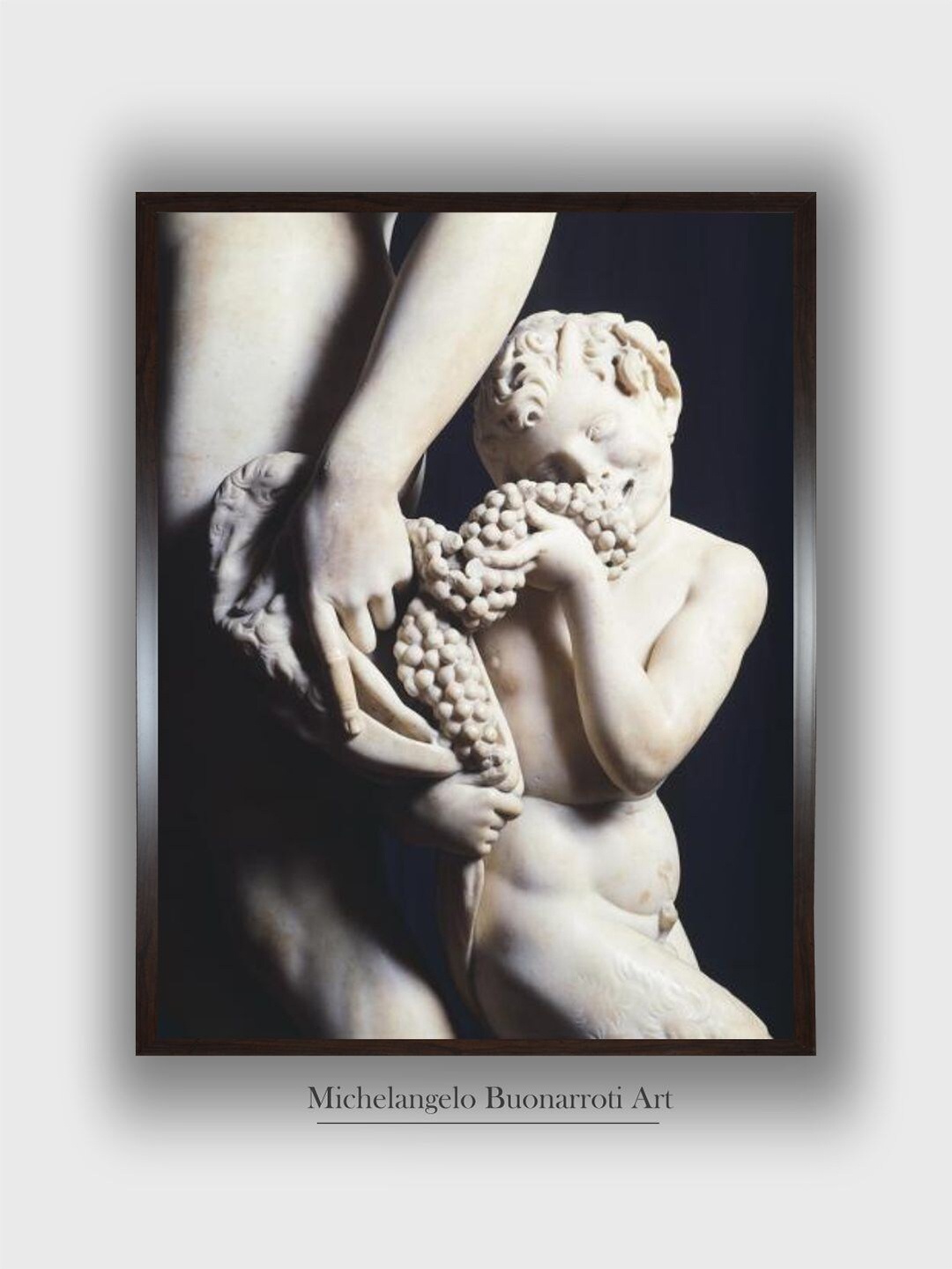 

The Art House Beige & Black Satyr Wooden Framed Canvas Painting Wall Art