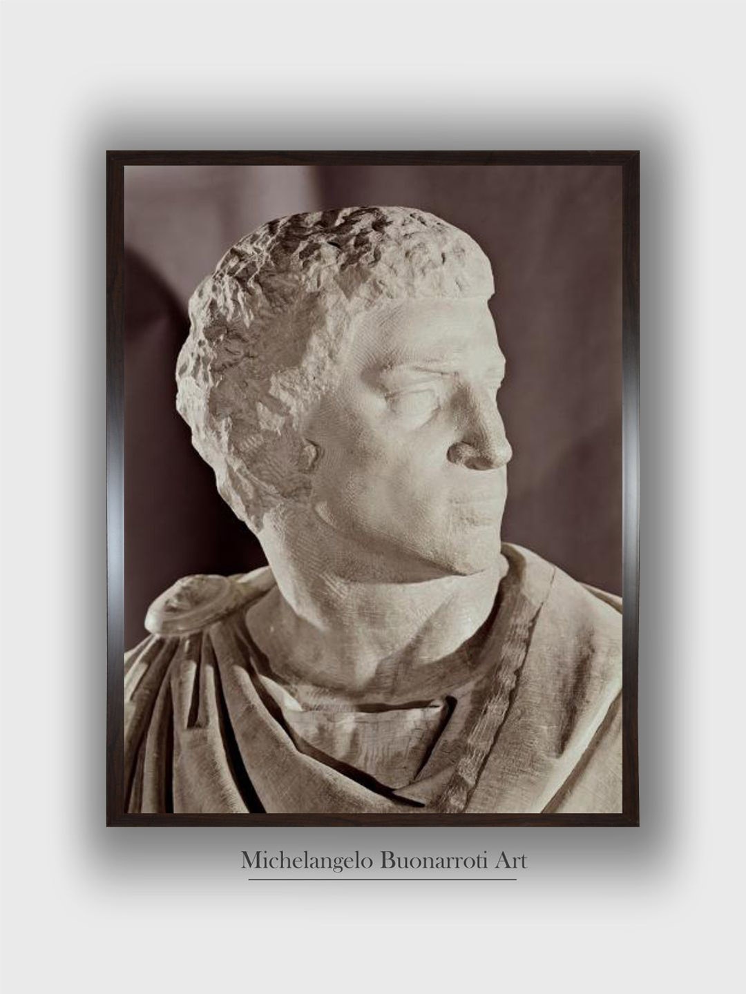

The Art House Black & White Brutus Wooden Framed Painting Wall Art