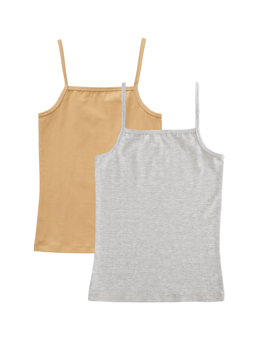 

BAESD Girls Pack Of 2 Non Padded Camisoles, Grey