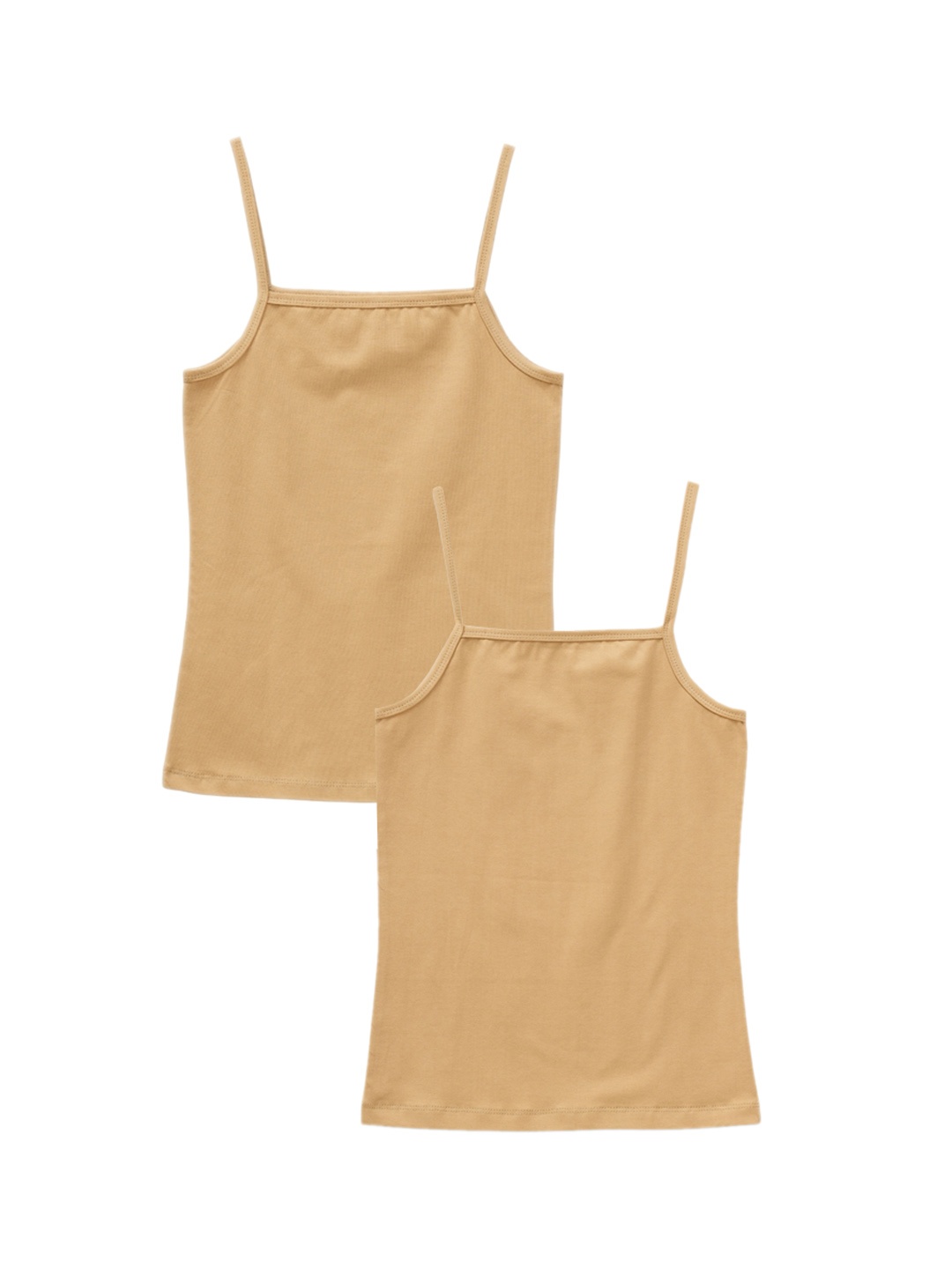 

BAESD Girls Pack Of 2 Non Padded Camisoles, Beige