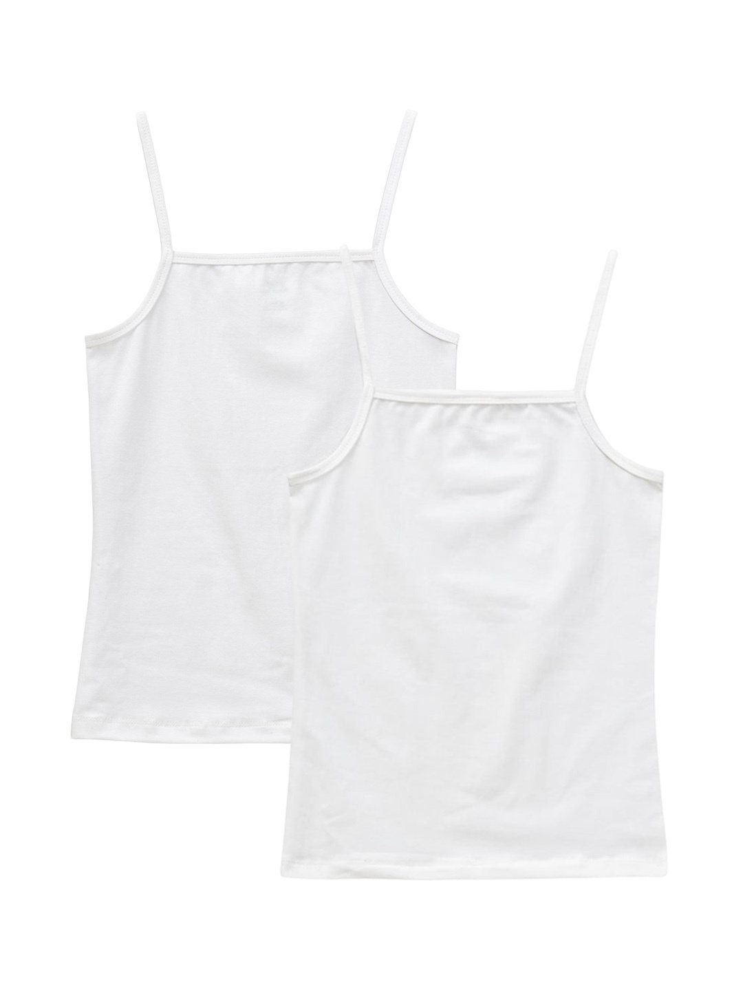 

BAESD Girls Pack Of 2 Non Padded Camisoles, White