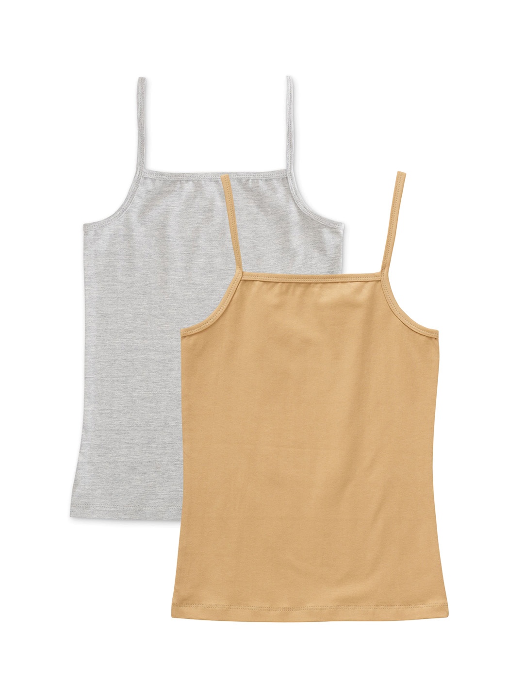 

BAESD Girls Pack Of 2 Non Padded Camisoles, Grey