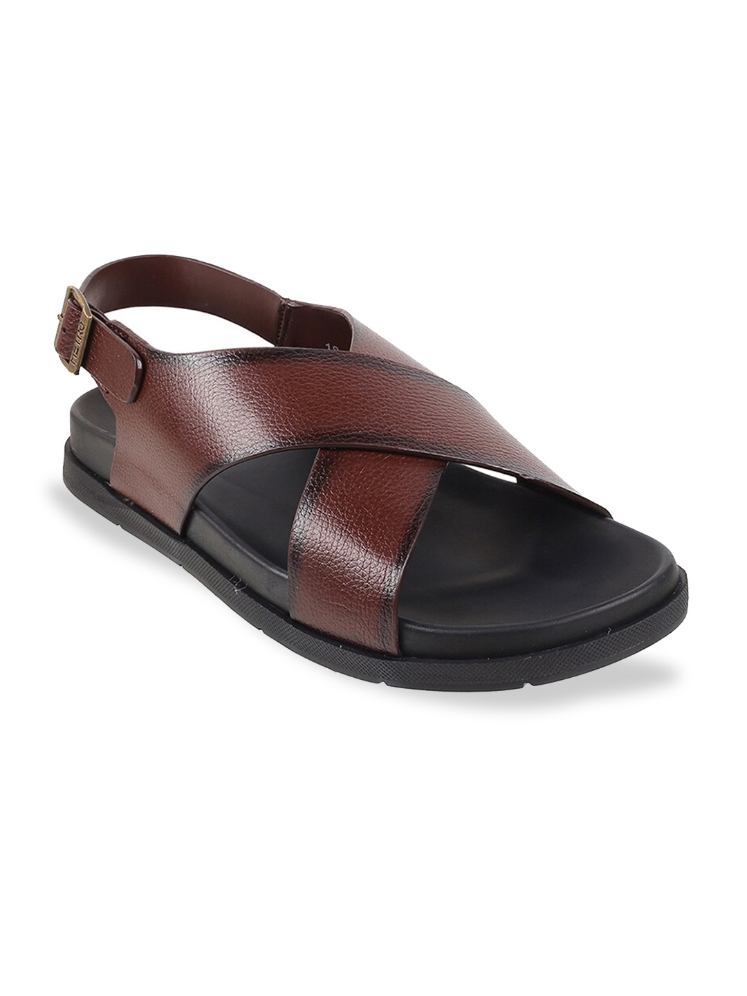 

Metro Men Buckle Comfort Sandals, Brown