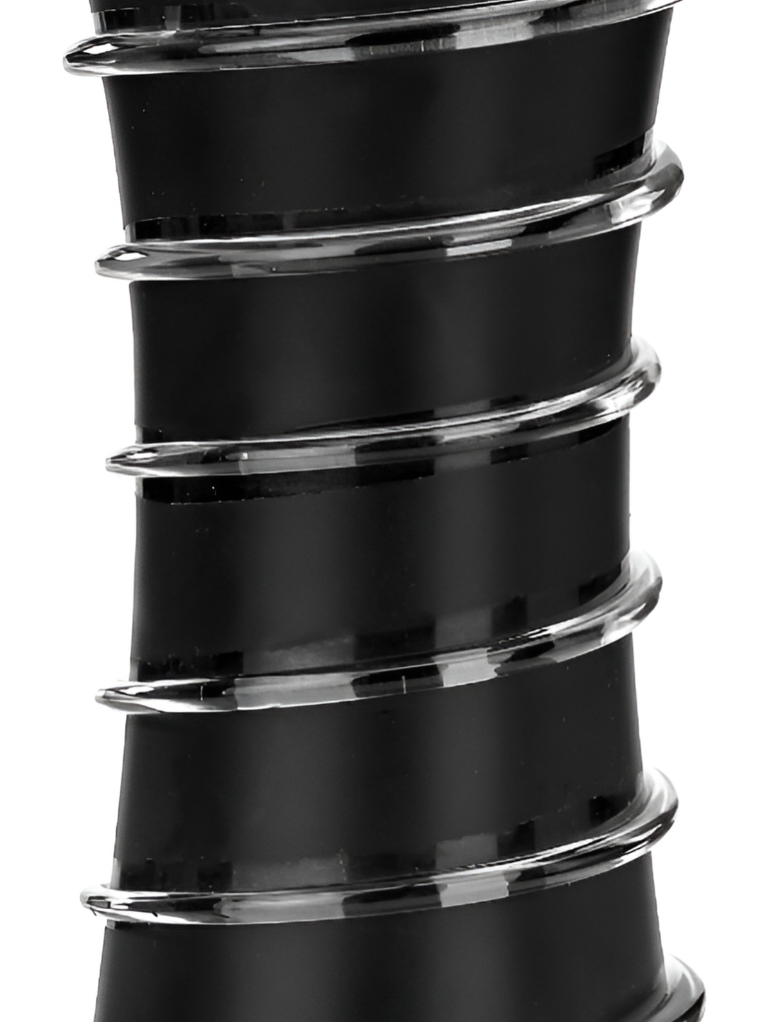 

Afast Black Textured Cylindrical Glass Flower Vase